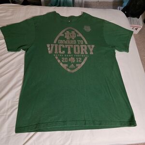 Adidas Green Notre Dame Football Tee